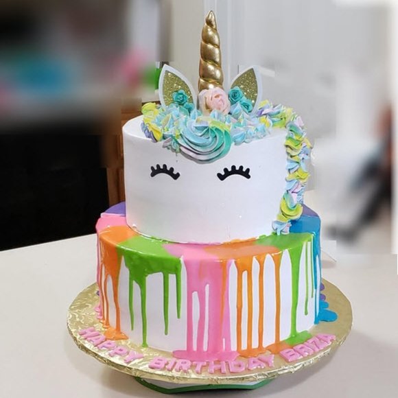 Adorable Unicorn cake topper set & banner - Picture 7 of 8